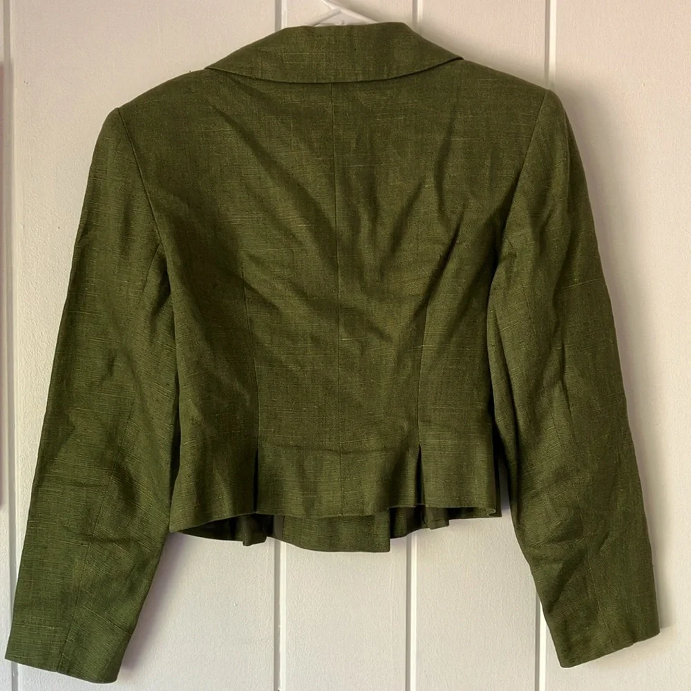 Vintage Christian Dior 2 Olive Green Blazer